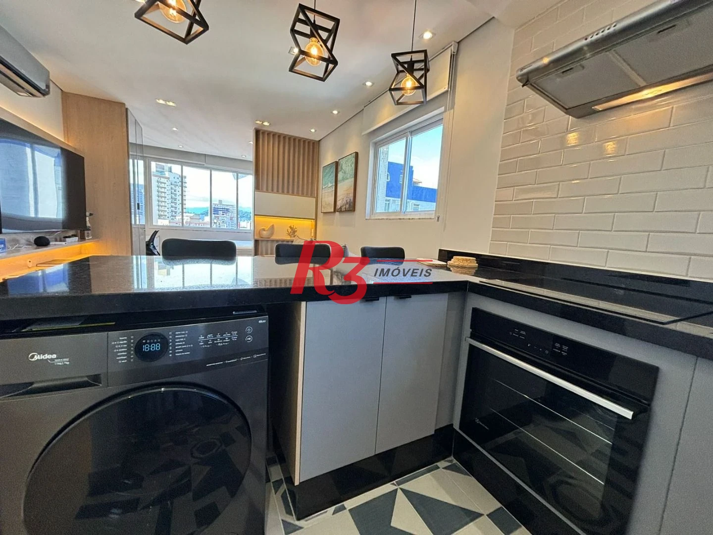 Apartamento com 1 dormitório para alugar, 44 m² por R$ 5.500,02/mês - Gonzaga - Santos/SP
