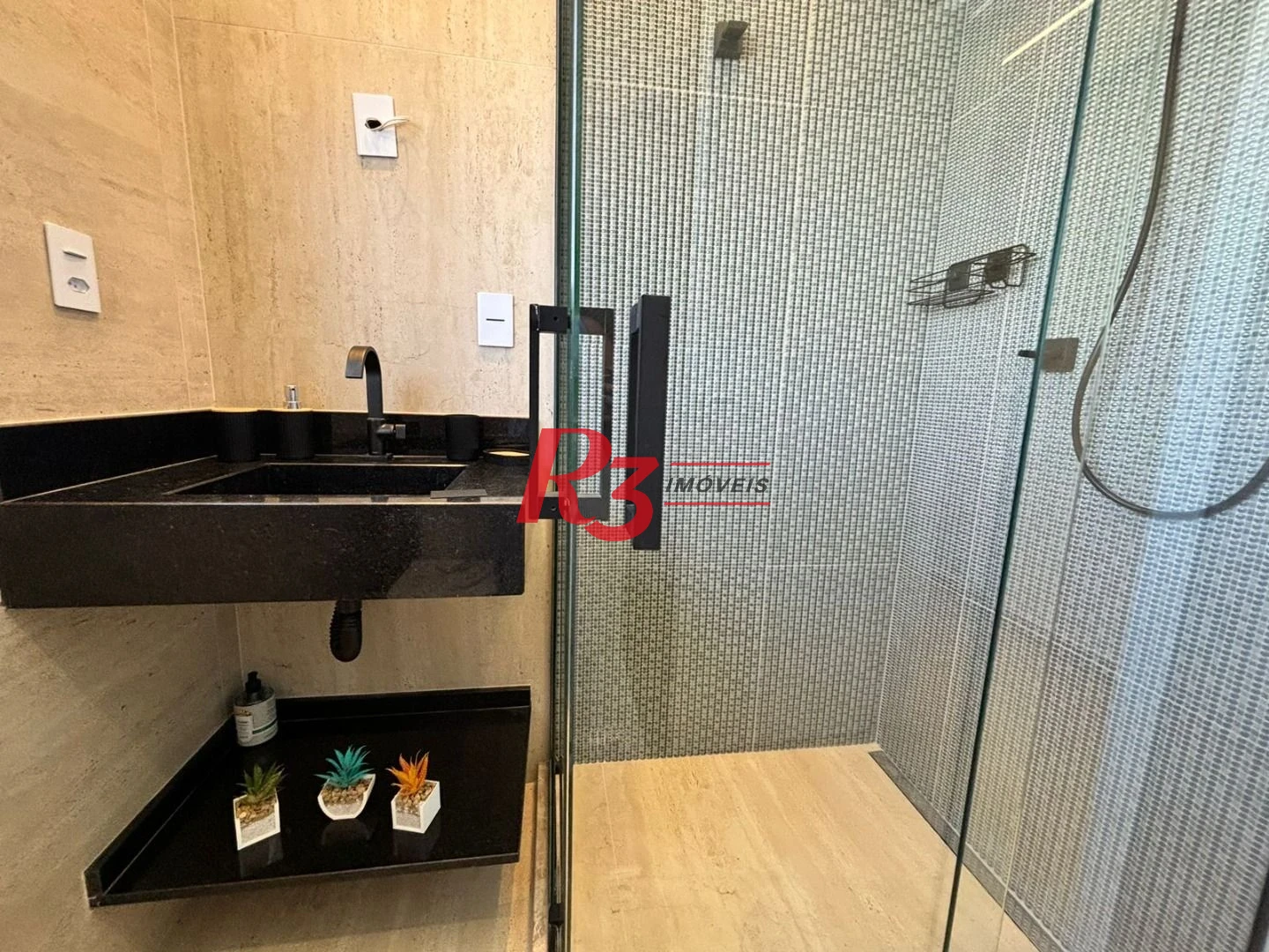 Apartamento com 1 dormitório para alugar, 44 m² por R$ 5.500,02/mês - Gonzaga - Santos/SP