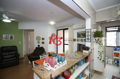 Apartamento com 2 dormitórios para alugar, 67 m² por R$ 4.500,00/mês - José Menino - Santos/SP