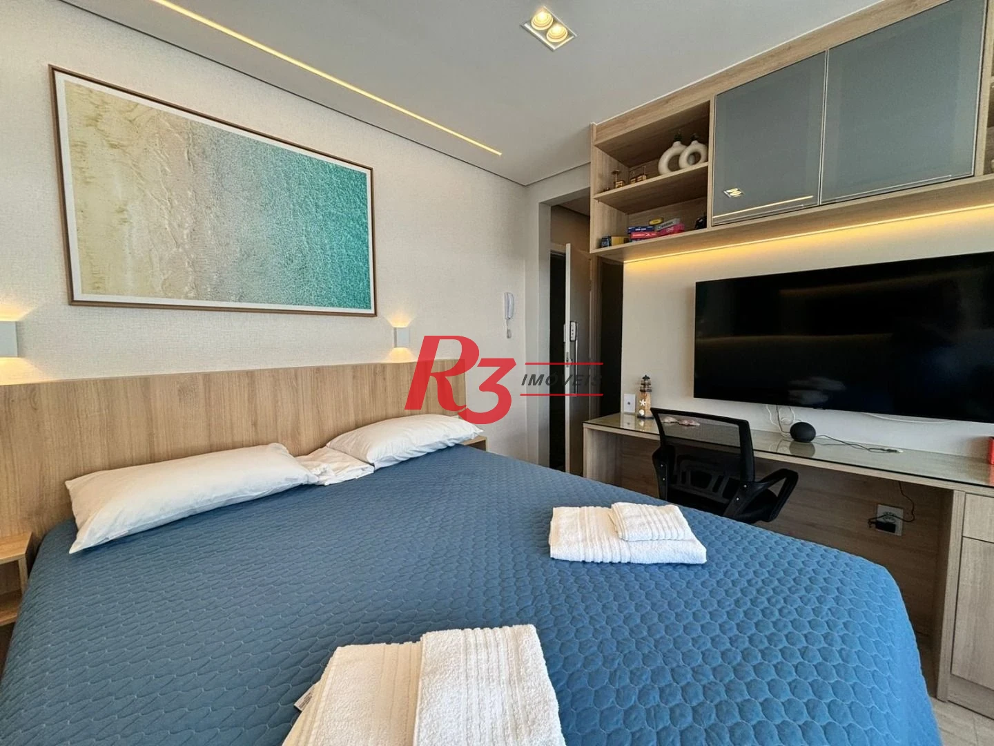 Kitnet com 1 dormitório para alugar, 28 m² por R$ 5.000,02/mês - Embaré - Santos/SP