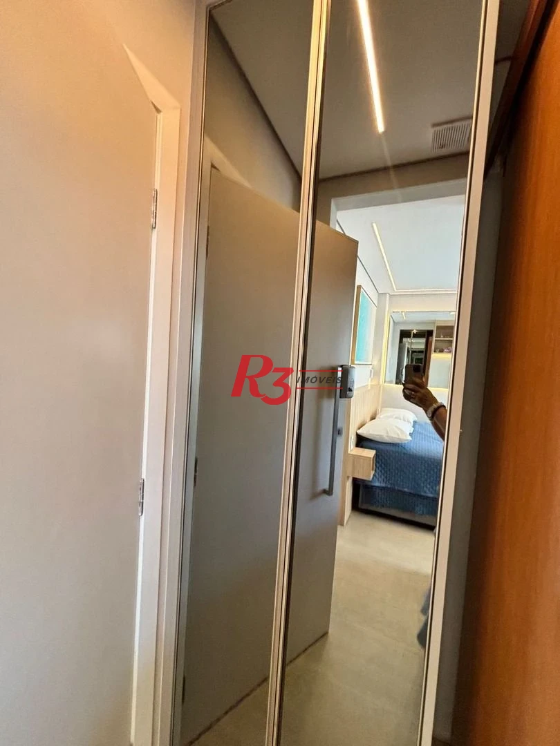 Kitnet com 1 dormitório para alugar, 28 m² por R$ 5.000,02/mês - Embaré - Santos/SP