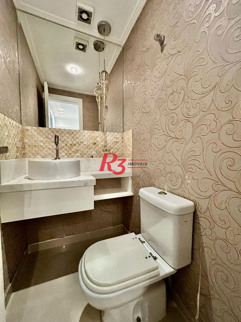 Apartamento, 191 m² - venda por R$ 2.980.000,00 ou aluguel por R$ 18.000,00/mês - Embaré - Santos/SP