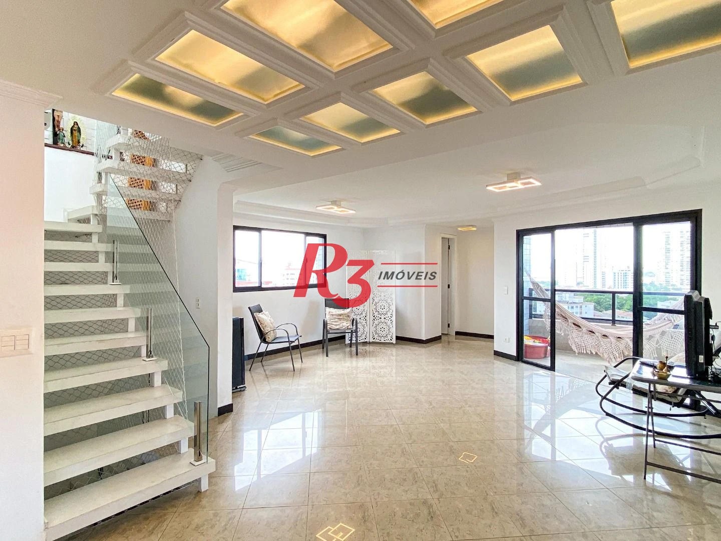 Cobertura Triplex com 3 dormitórios à venda, 300 m² por R$ 1.750.000 - Aparecida - Santos/SP