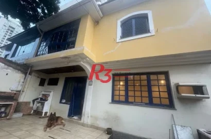 Casa com 3 dormitórios, 170 m² - venda por R$ 1.600.000,00 ou aluguel por R$ 12.000,00 - Gonzaga - Santos/SP