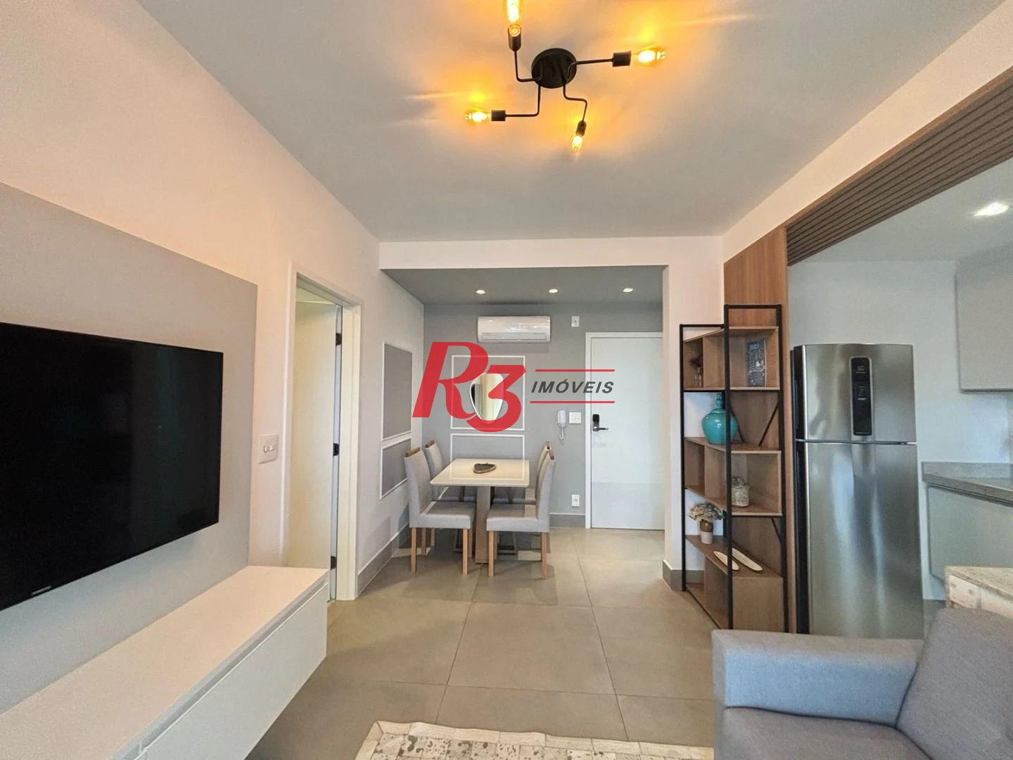 Apartamento com 1 dormitório para alugar, 54 m² por R$ 6.000,02/mês - Boqueirão - Santos/SP