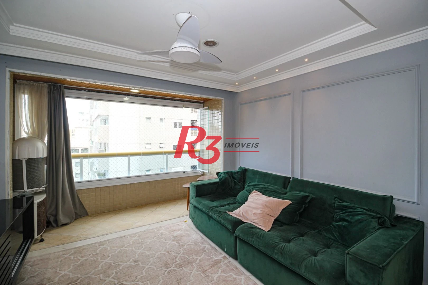 Apartamento com 3 dormitórios para alugar, 96 m² por R$ 6.500,00/mês - Gonzaga - Santos/SP