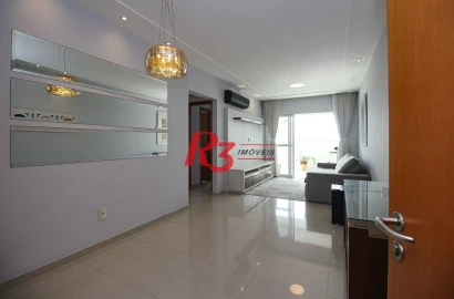 Apartamento com 2 dormitórios para alugar, 84 m² por R$ 5.200,00/mês - Vila Belmiro - Santos/SP