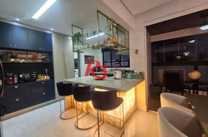 Apartamento com 3 dormitórios à venda, 120 m² por R$ 1.650.000,00 - Pompéia - Santos/SP