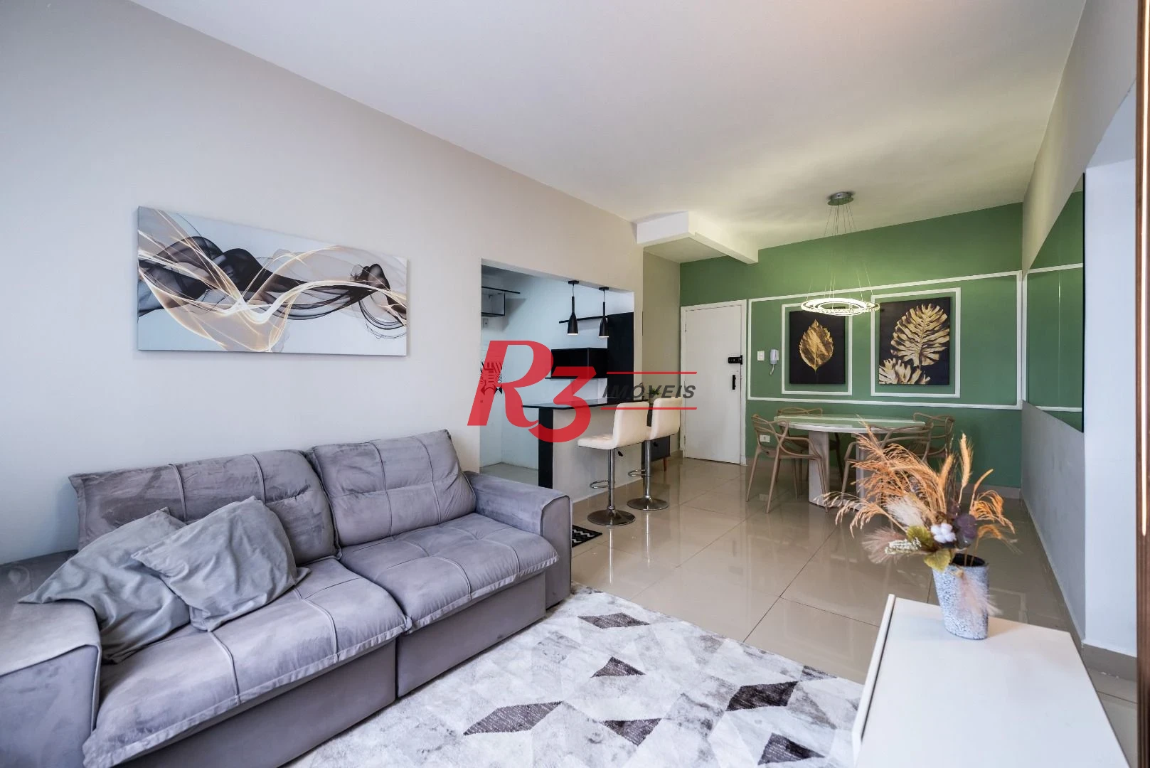 Apartamento com 2 dormitórios para alugar, 86 m² por R$ 5.000,02/mês - Boqueirão - Santos/SP