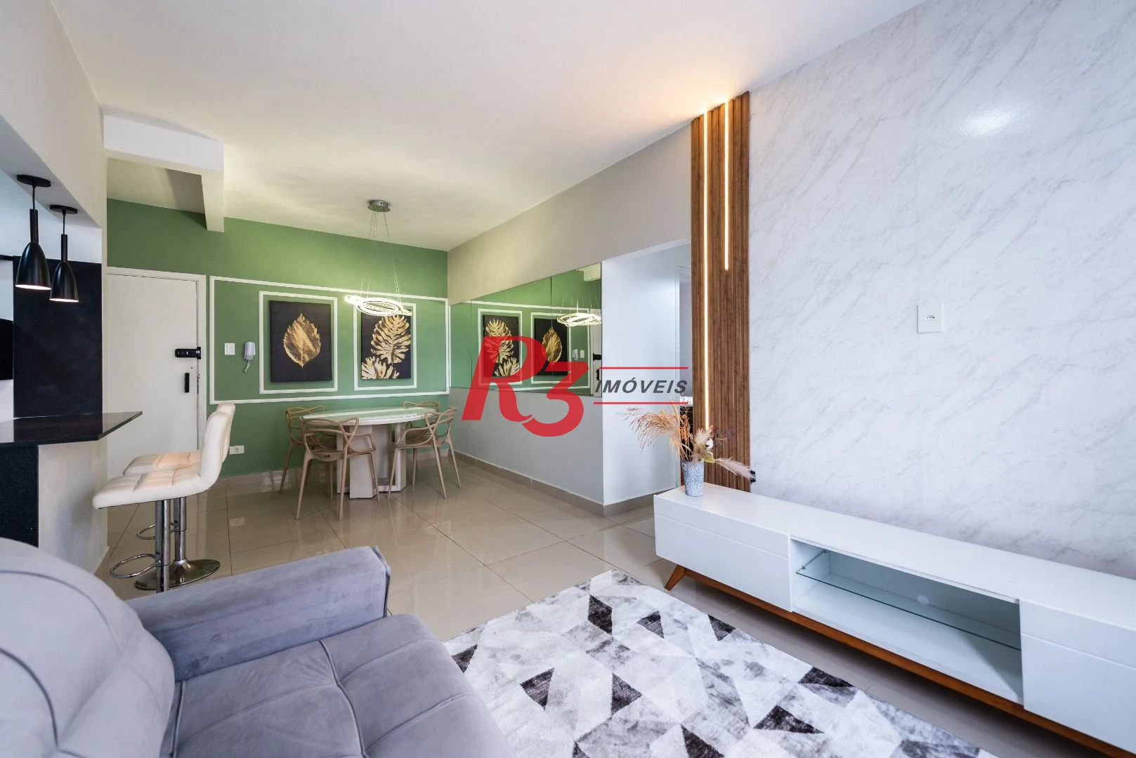 Apartamento com 2 dormitórios para alugar, 86 m² por R$ 5.000,02/mês - Boqueirão - Santos/SP