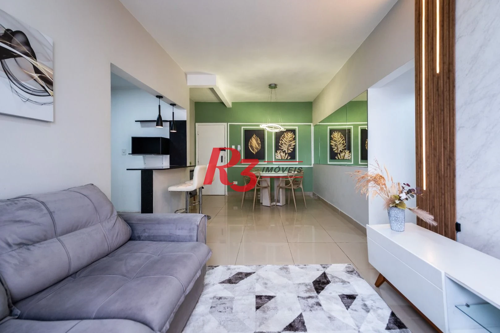 Apartamento com 2 dormitórios para alugar, 86 m² por R$ 5.000,02/mês - Boqueirão - Santos/SP