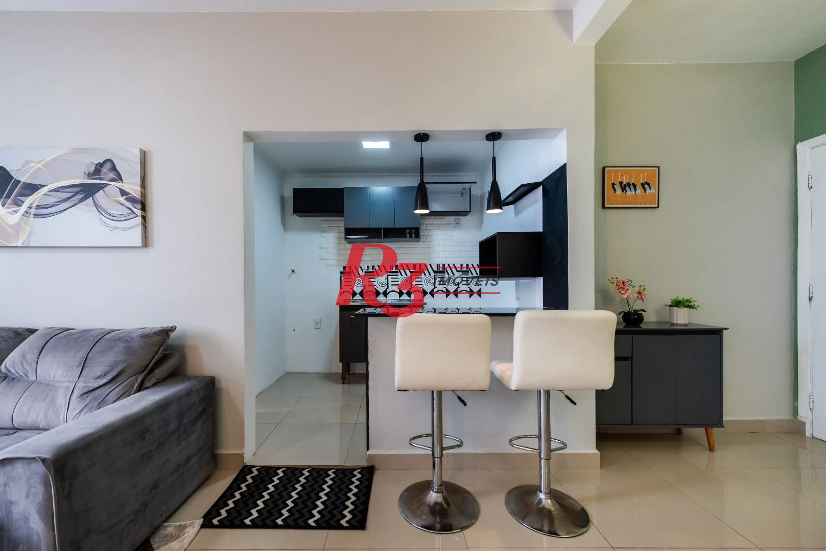 Apartamento com 2 dormitórios para alugar, 86 m² por R$ 5.000,02/mês - Boqueirão - Santos/SP