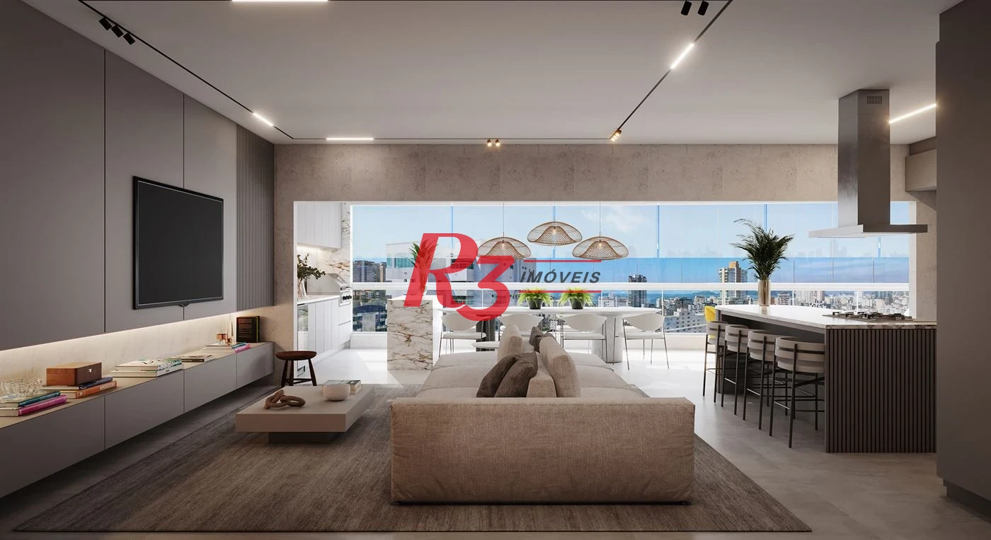 Apartamento à venda, 148 m² por R$ 1.850.000,00 - Boqueirão - Santos/SP
