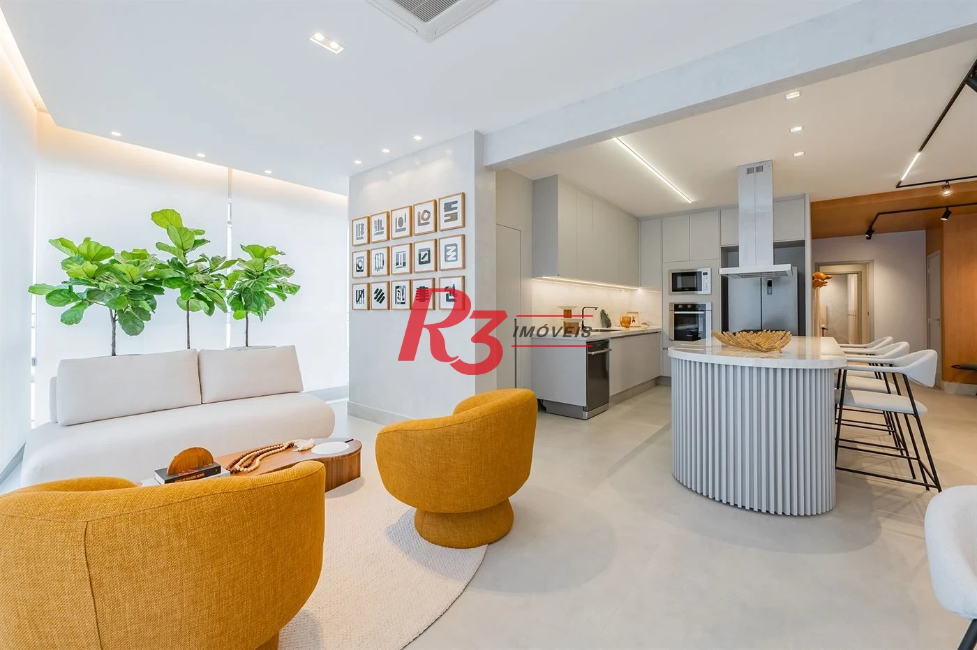 Apartamento com 3 dormitórios à venda, 178 m² por R$ 2.477.602,72 - Boqueirão - Santos/SP