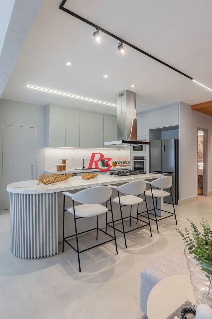 Apartamento com 3 dormitórios à venda, 178 m² por R$ 2.477.602,72 - Boqueirão - Santos/SP