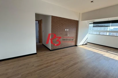 Apartamento com 2 dormitórios para alugar, 65 m² por R$ 4.000,00/mês - Macuco - Santos/SP