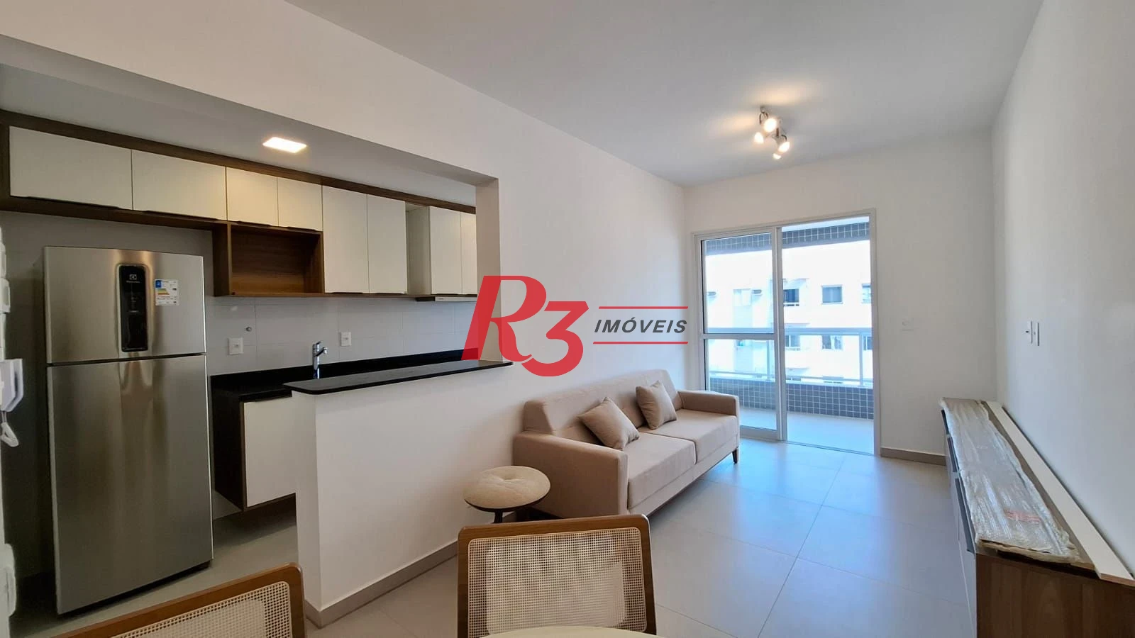 Apartamento com 1 dormitório para alugar, 53 m² por R$ 5.500,00/mês - Boqueirão - Santos/SP