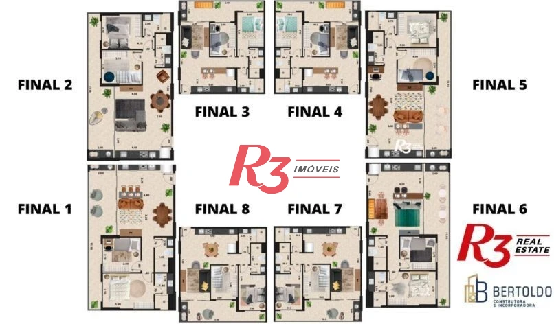 Apartamento com 2 dormitórios à venda, 75 m² por R$ 1.090.000,00 - José Menino - Santos/SP