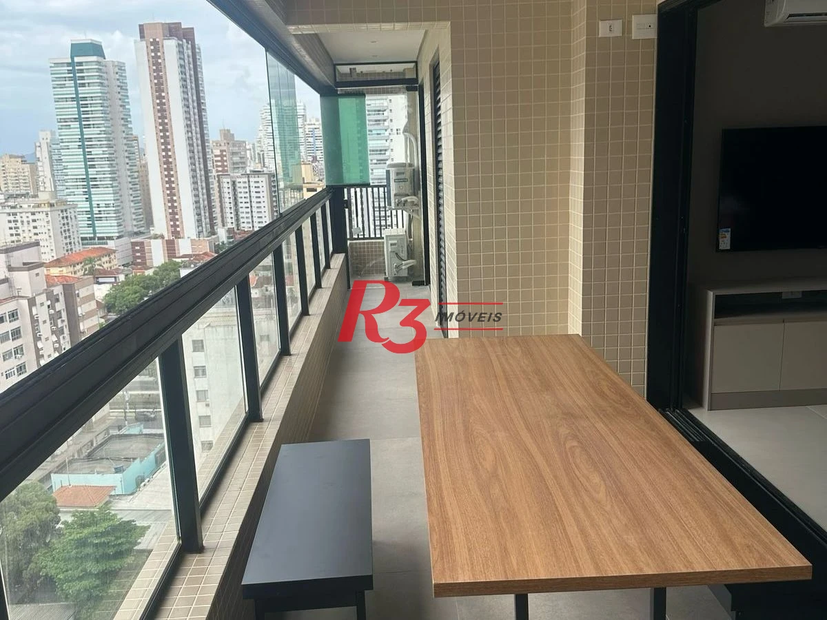 Apartamento com 2 dormitórios à venda, 75 m² por R$ 1.090.000,00 - José Menino - Santos/SP