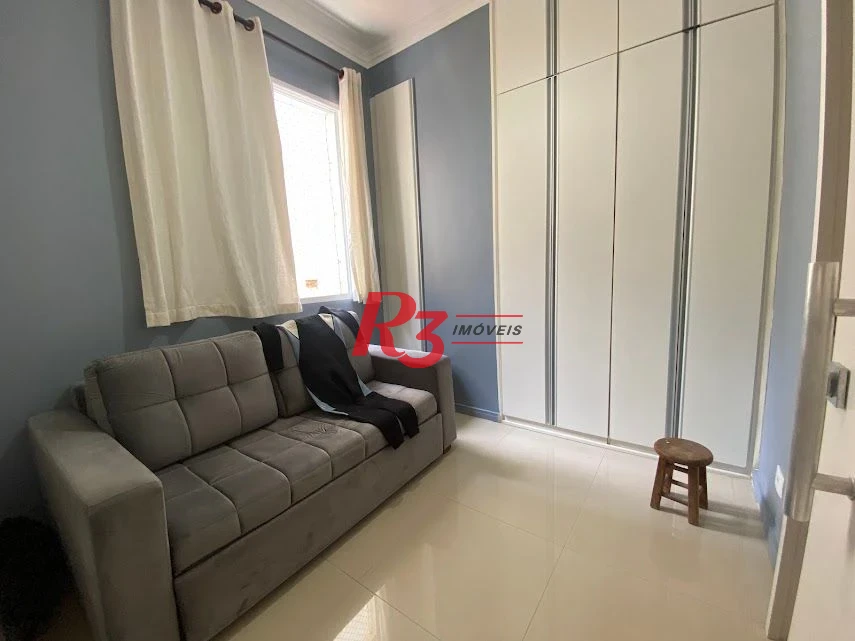 R3 REAL ESTATE VENDE! Apartamento Vista Mar  com 3 dormitórios à venda, 173 m² por R$ 1.050.000 - Gonzaga - Santos/SP