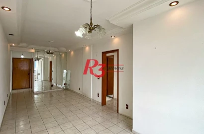 Apartamento com 2 dormitórios à venda, 111 m² por R$ 570.000,00 - Embaré - Santos/SP