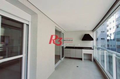 Apartamento para alugar, 94 m² por R$ 8.000,00/mês - Boqueirão - Santos/SP