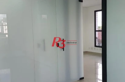 Sala para alugar, 76 m² por R$ 3.200,02/mês - Embaré - Santos/SP