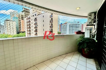 Apartamento com 2 dormitórios à venda, 102 m² por R$ 880.000,00 - Pompéia - Santos/SP