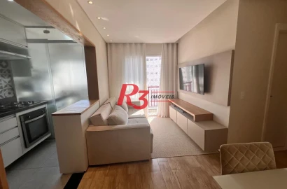 Apartamento com 2 dormitórios à venda, 49 m² por R$ 340.000,00 - Castelo - Santos/SP
