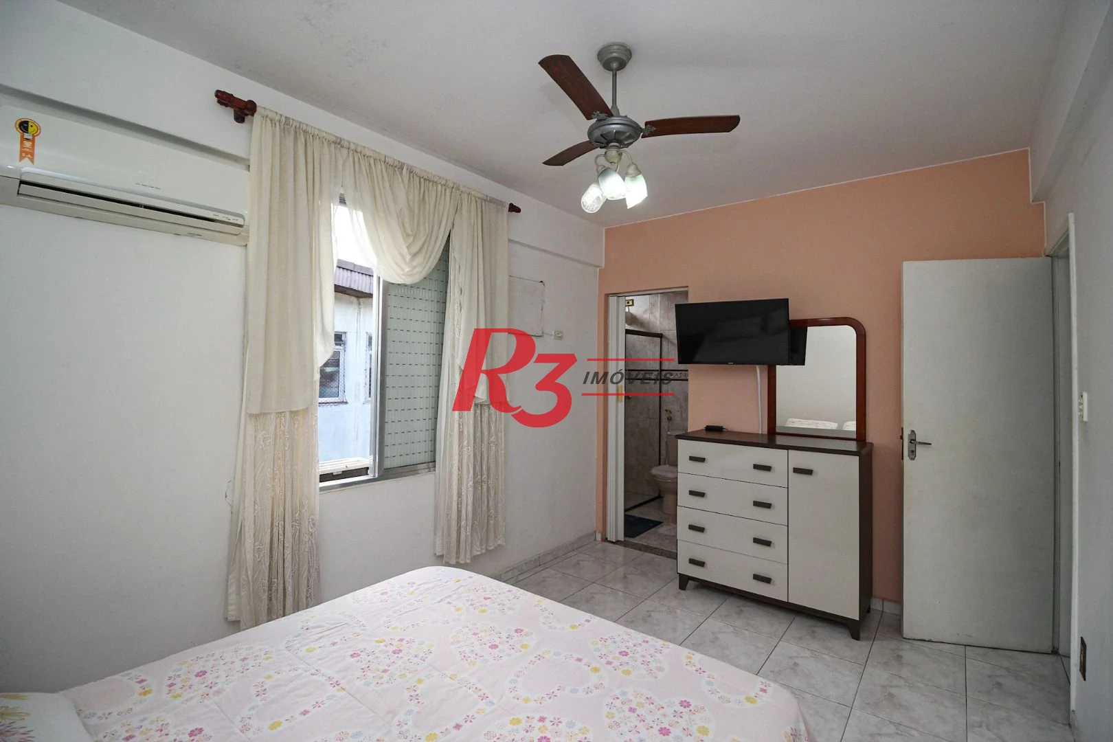 Apartamento para alugar, 77 m² por R$ 4.400,00/mês - Boqueirão - Santos/SP