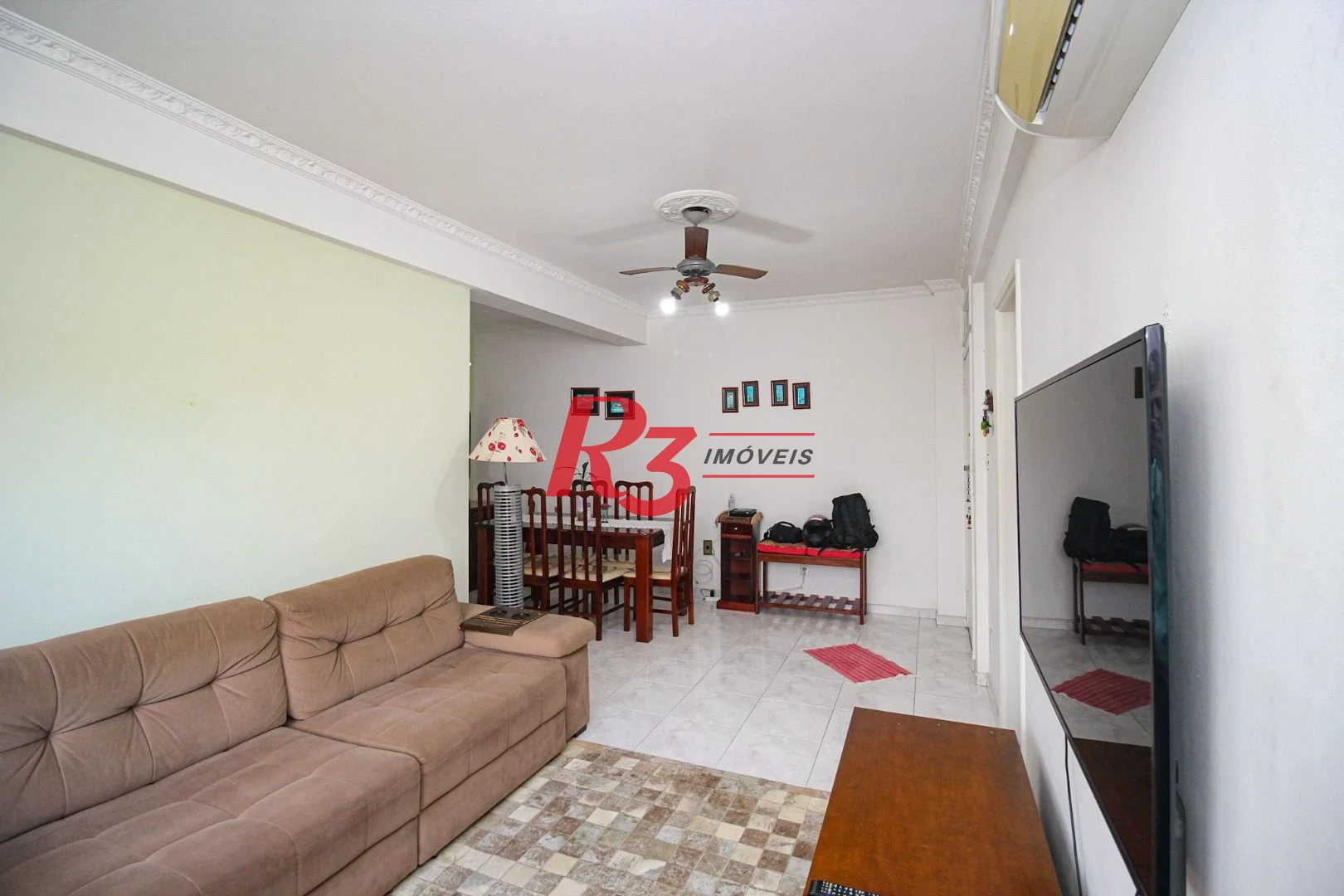 Apartamento para alugar, 77 m² por R$ 4.400,00/mês - Boqueirão - Santos/SP
