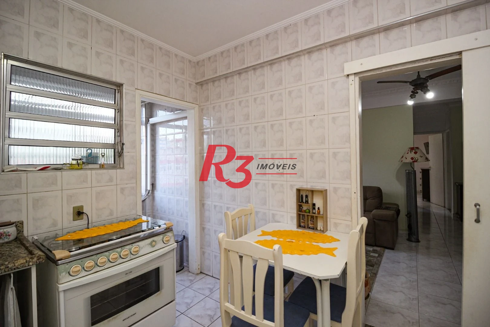 Apartamento para alugar, 77 m² por R$ 4.400,00/mês - Boqueirão - Santos/SP