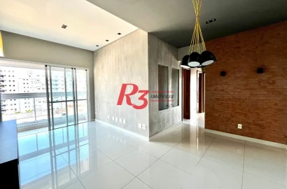 Apartamento com 3 dormitórios à venda, 100 m² por R$ 1.300.000,00 - Boqueirão - Santos/SP