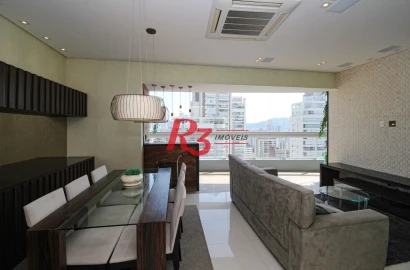 Apartamento com 3 dormitórios à venda, 131 m² por R$ 1.840.000,00 - Boqueirão - Santos/SP