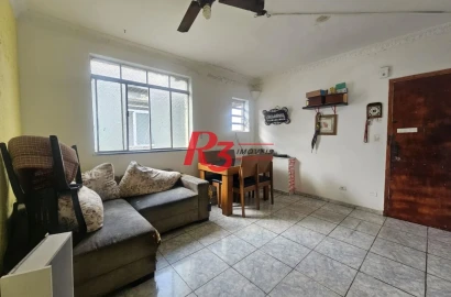 Apartamento com 2 dormitórios à venda, 72 m² por R$ 325.000,00 - Macuco - Santos/SP