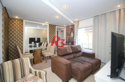 Apartamento com 2 dormitórios à venda, 70 m² por R$ 380.000,00 - Vila Belmiro - Santos/SP
