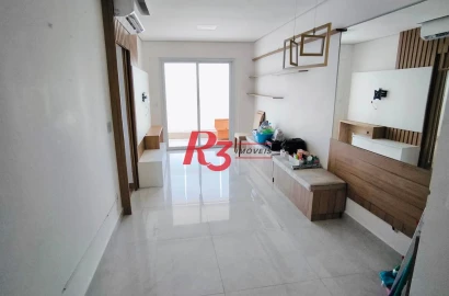Apartamento, 65 m² - venda por R$ 950.000,00 ou aluguel por R$ 6.000,00/mês - Campo Grande - Santos/SP