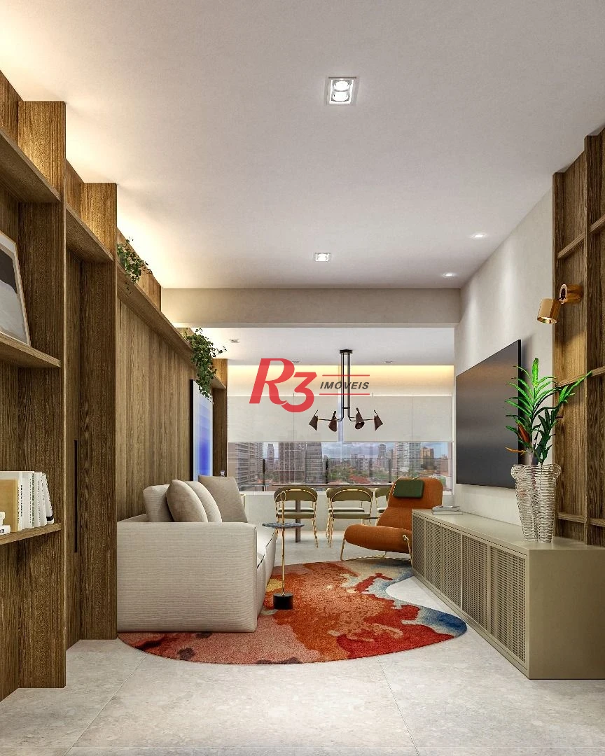 Apartamento à venda, 106 m² por R$ 1.431.659,41 - Boqueirão - Santos/SP