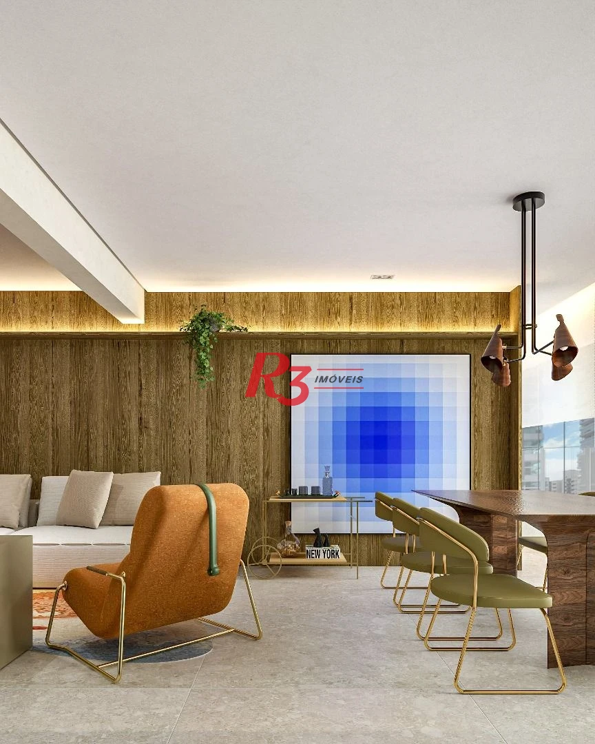 Apartamento à venda, 106 m² por R$ 1.431.659,41 - Boqueirão - Santos/SP