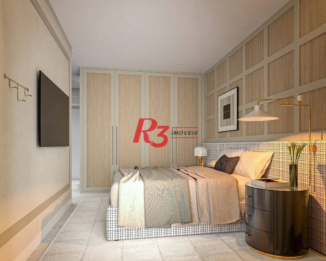 Apartamento à venda, 106 m² por R$ 1.431.659,41 - Boqueirão - Santos/SP