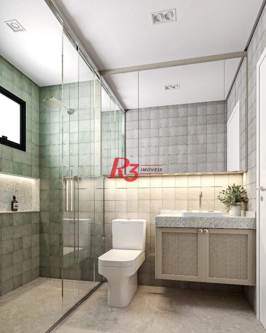 Apartamento à venda, 106 m² por R$ 1.431.659,41 - Boqueirão - Santos/SP