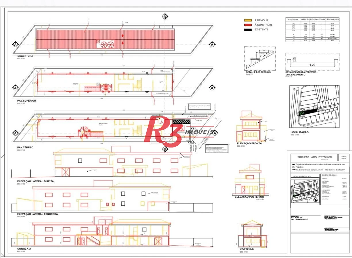 Loja para alugar, 397 m² por R$ 25.919,00/mês - Campo Grande - Santos/SP
