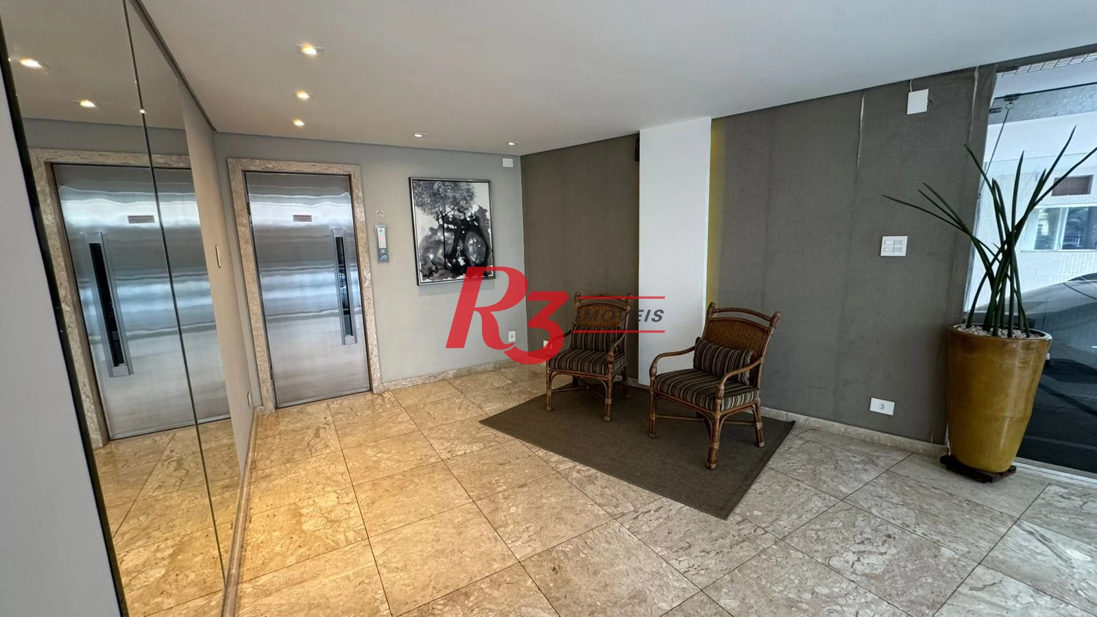 Apartamento com 3 dormitórios para alugar, 140 m² por R$ 5.094,07/mês - Gonzaga - Santos/SP