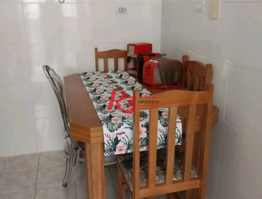 Apartamento com 1 dormitório para alugar, 46 m² por R$ 3.000,00/mês - Aparecida - Santos/SP