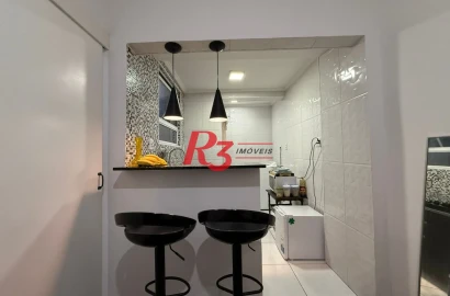 Apartamento com 1 dormitório à venda, 35 m² por R$ 325.000,00 - Gonzaga - Santos/SP