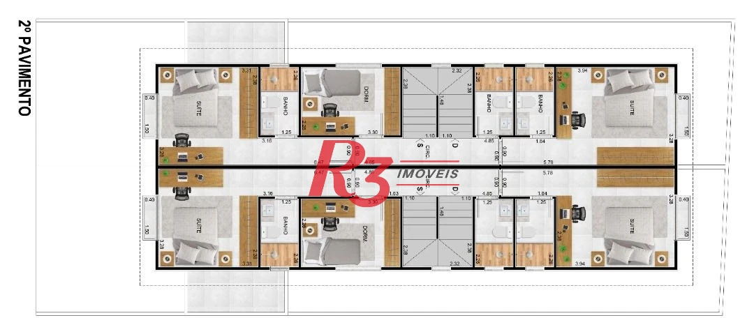 Sobrado triplex à venda/lançamento no Boqueirão - Santos/SP