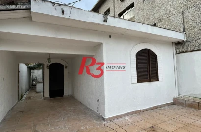 Casa com 2 dormitórios para alugar, 114 m² por R$ 3.500,00/mês - Marapé - Santos/SP