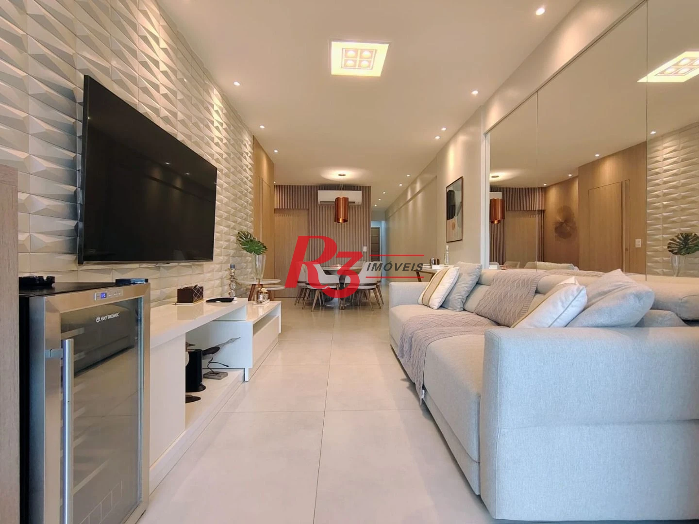 Apartamento com 3 dormitórios para alugar, 104 m² por R$ 14.500,00/mês - Gonzaga - Santos/SP