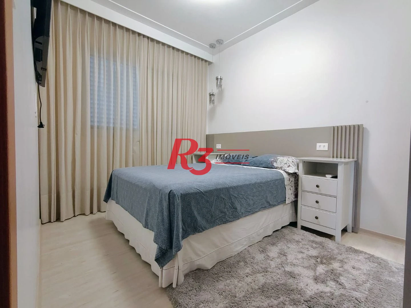 Apartamento com 3 dormitórios para alugar, 104 m² por R$ 14.500,00/mês - Gonzaga - Santos/SP