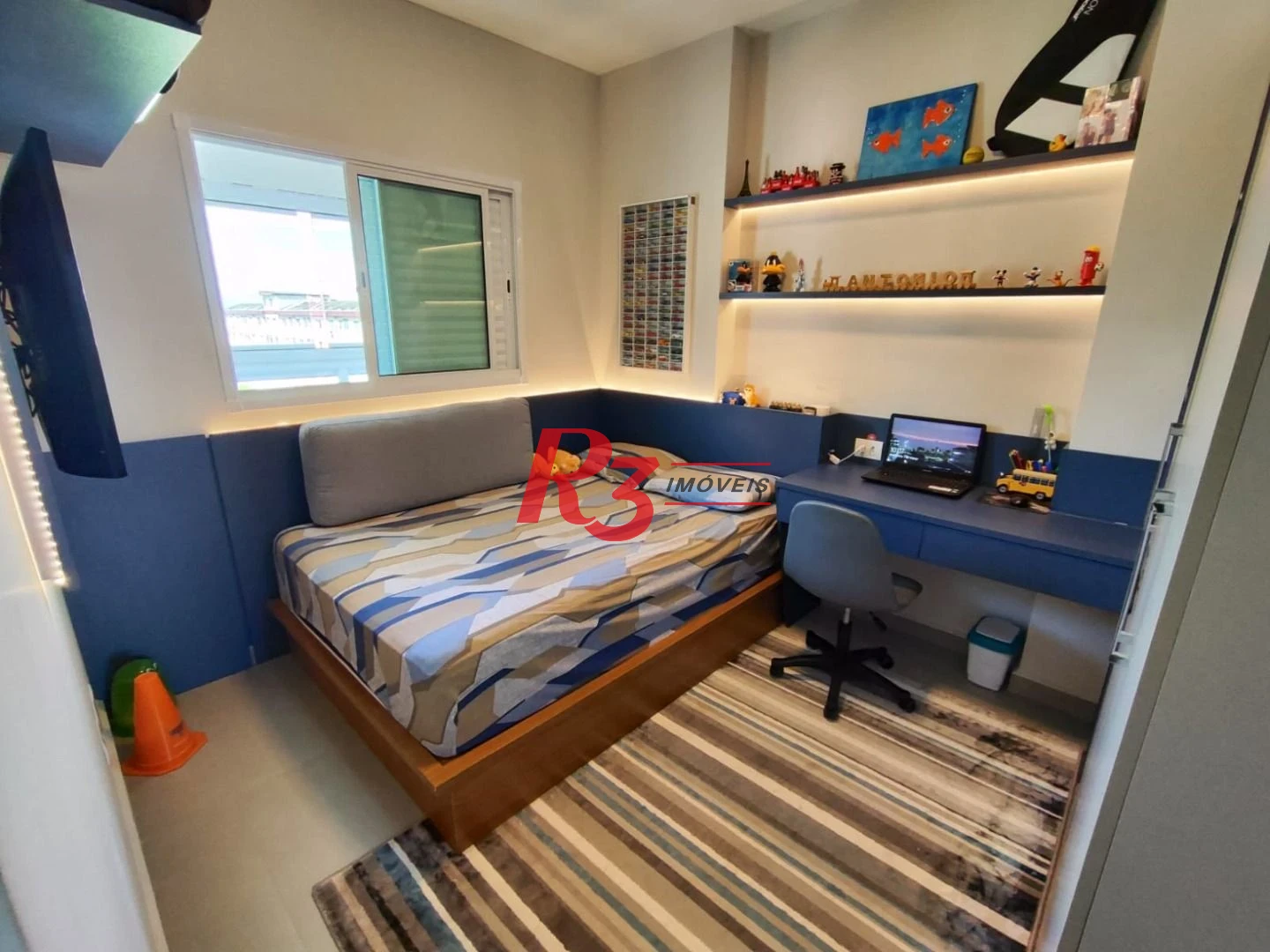 Apartamento com 3 dormitórios à venda, 117 m² por R$ 1.277.000,00 - Boqueirão - Praia Grande/SP